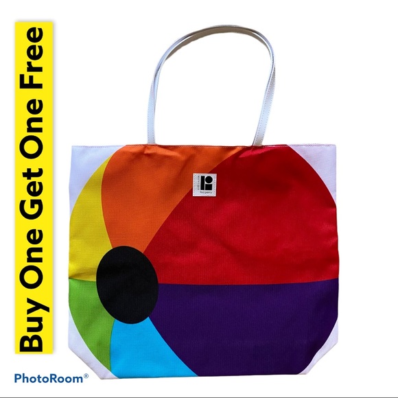 Lisa Perry Handbags - Lisa Perry Rainbow Beach Ball Tote